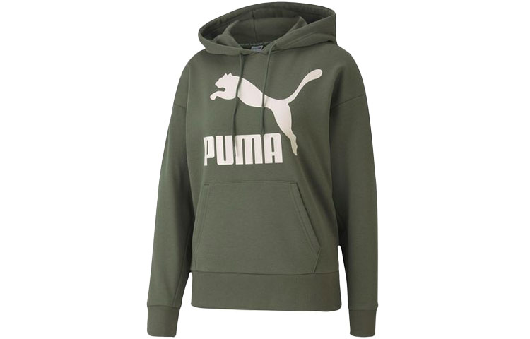 Женское худи PUMA CLASSICS (зеленое)