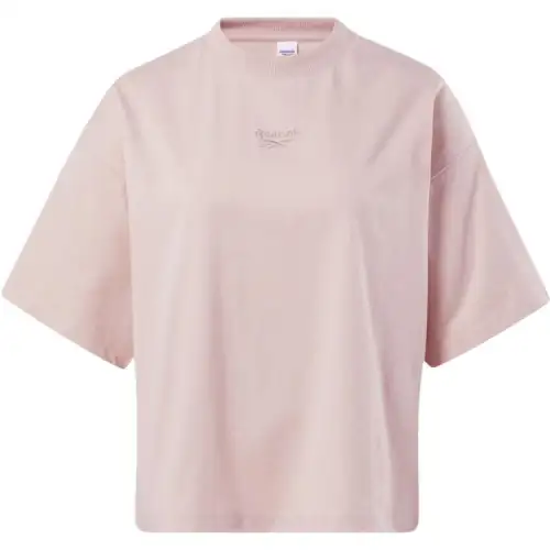 Reebok Drop Shoulder Sleeve T Shirt Women's Pink