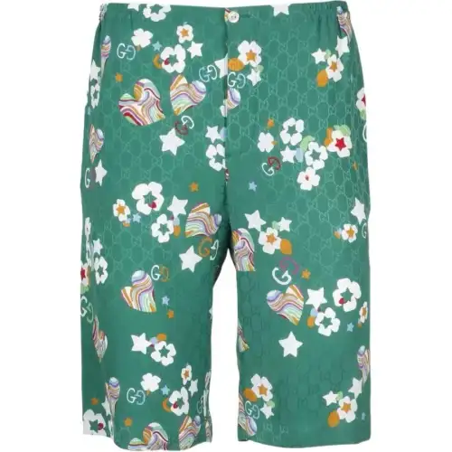 GUCCI Casual Shorts Men's Green