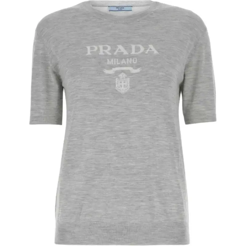 PRADA Logo intarsia Cashmere Jumper