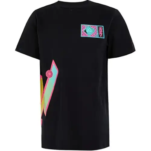 Jordan T Shirts Women's Black Crew Neck Moderate Straight Fit
