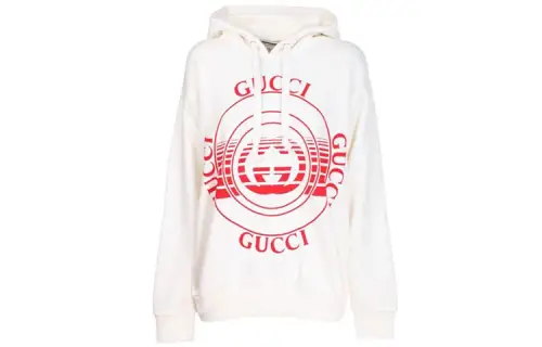 【Previous Season】logo-print drop-shoulder hoodie