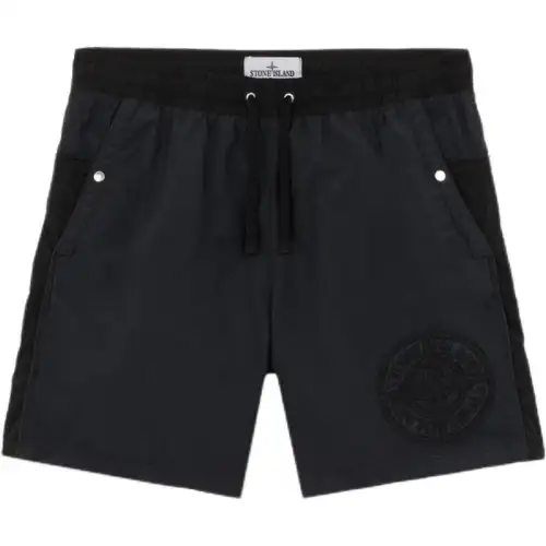 STONE ISLAND Casual Shorts Men's Black