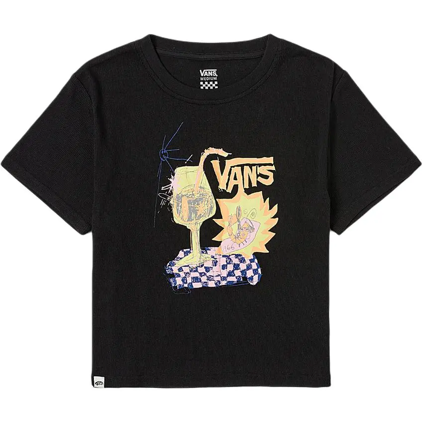 Vans TEE SS T Shirt Women's Black