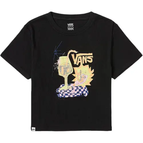 Vans TEE SS T Shirt Women's Black