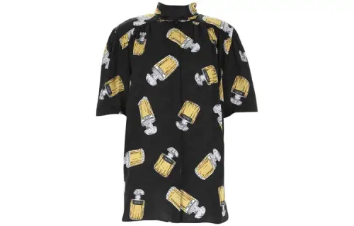 Balenciaga Pre Owned 10's Logo Perfume Bottle Shirt