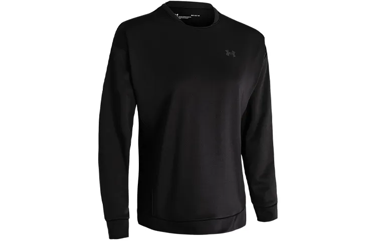 Under Armour Sweatshirts Women's Black Crew Neck Moderate Regular