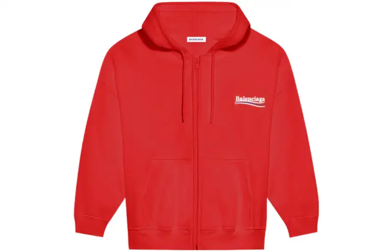 logo-print zip-up hoodie