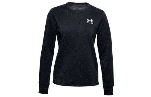 Under Armour Rival Sweatshirts Women's Black Crew Neck Moderate Regular