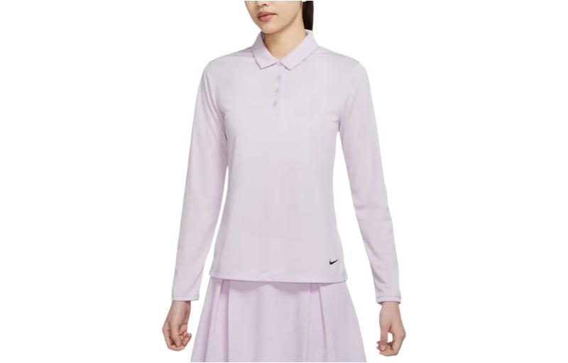 Женская футболка Nike LogoPolo (розово-фиолетовая)