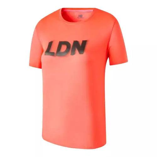 New Balance London EditionNB Athletics Regular T Shirt Women's Orange Red
