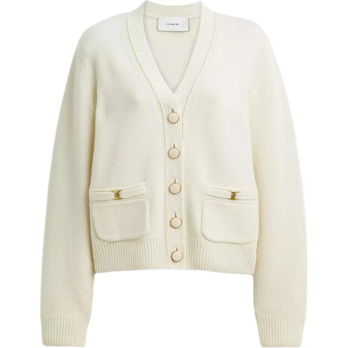 COACH Heritage Sweater Women's White