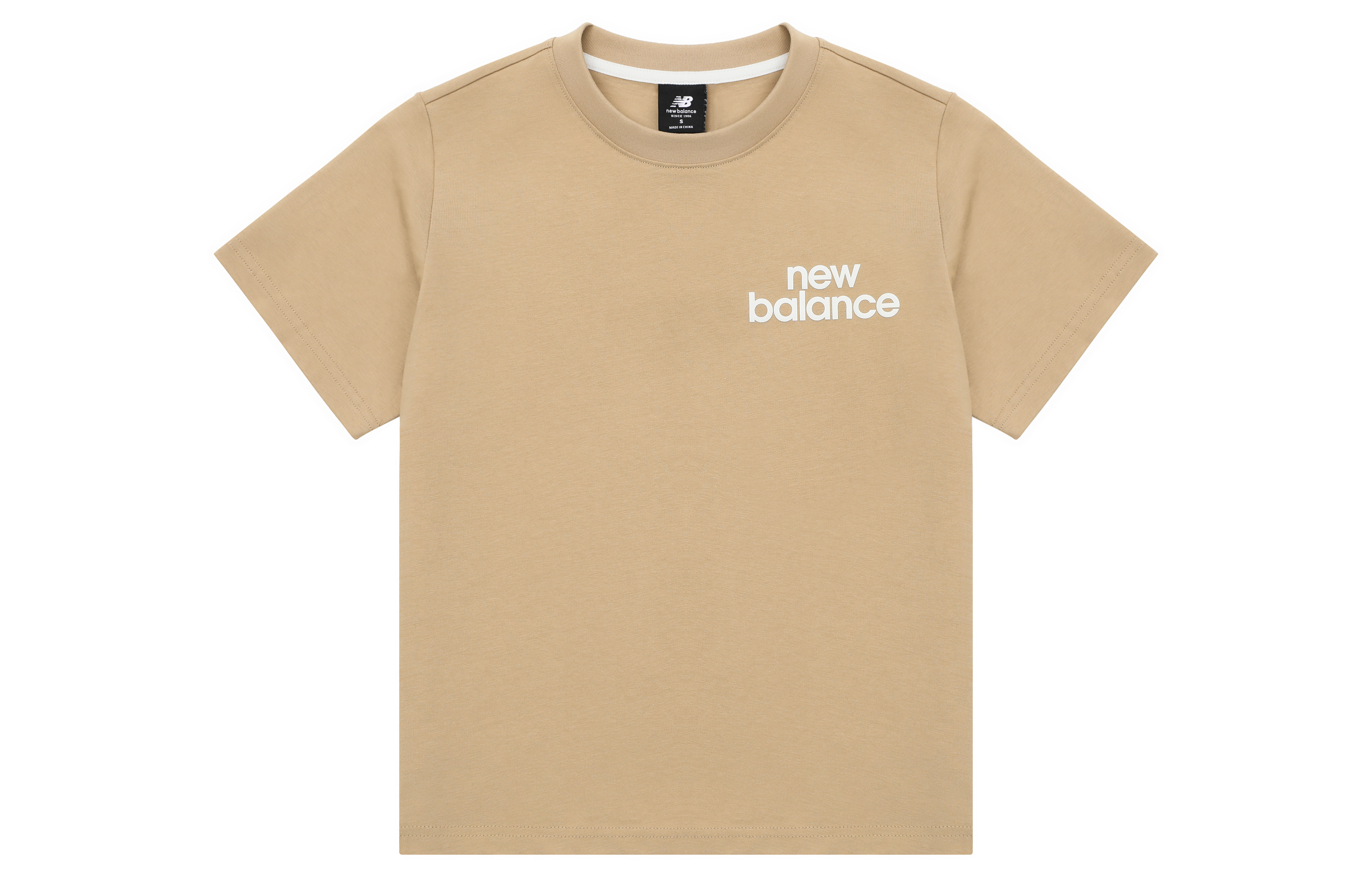 Женская футболка New Balance (бежевая)