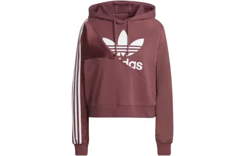 Adidas Originals cropped drawstring hoodie