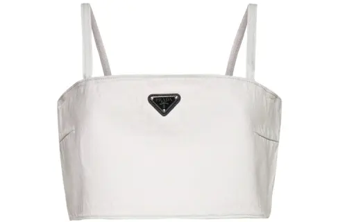 PRADA Camisoles Women's White Other Moderate Straight Fit