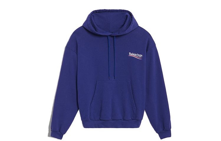 Женское худи Balenciaga (синее)