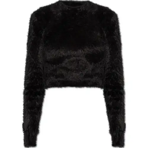 Balenciaga Decorative Trim Cropped Sweater