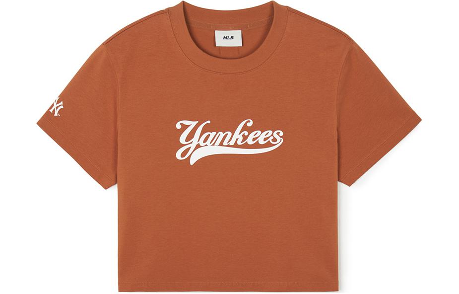 Женская футболка MLB (коричневая)