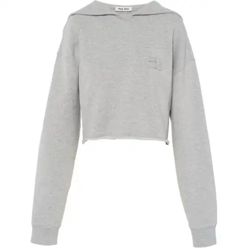 MIU MIU SS22 Sweatshirt Women's Gray