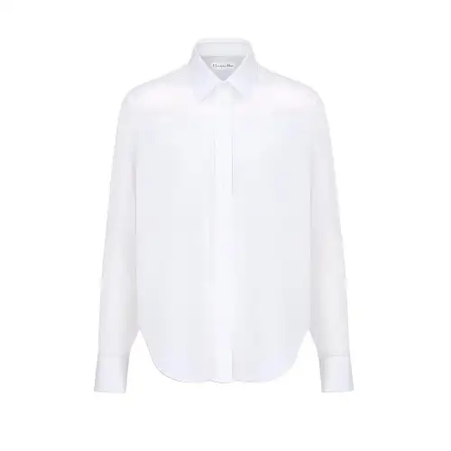DIOR Shirts Women's White Polo Collar Shirt