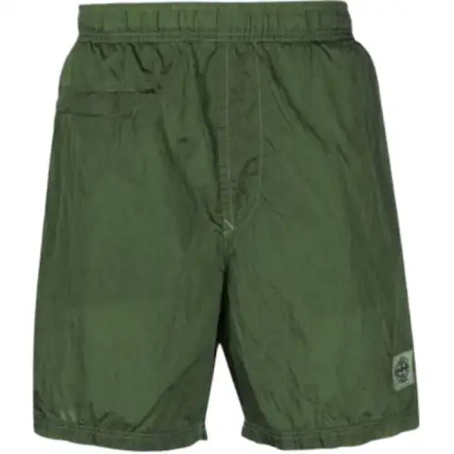 STONE ISLAND Casual Shorts Men's Green