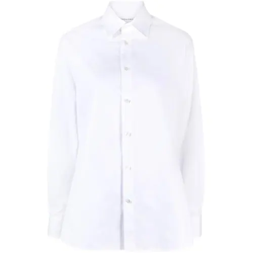 Bottega Veneta Shirts Women's White Lapel Moderate