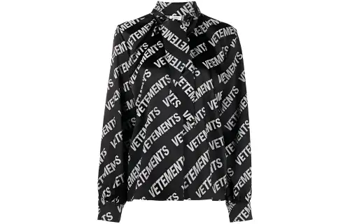 Vetements Shirts Women's Black Moderate