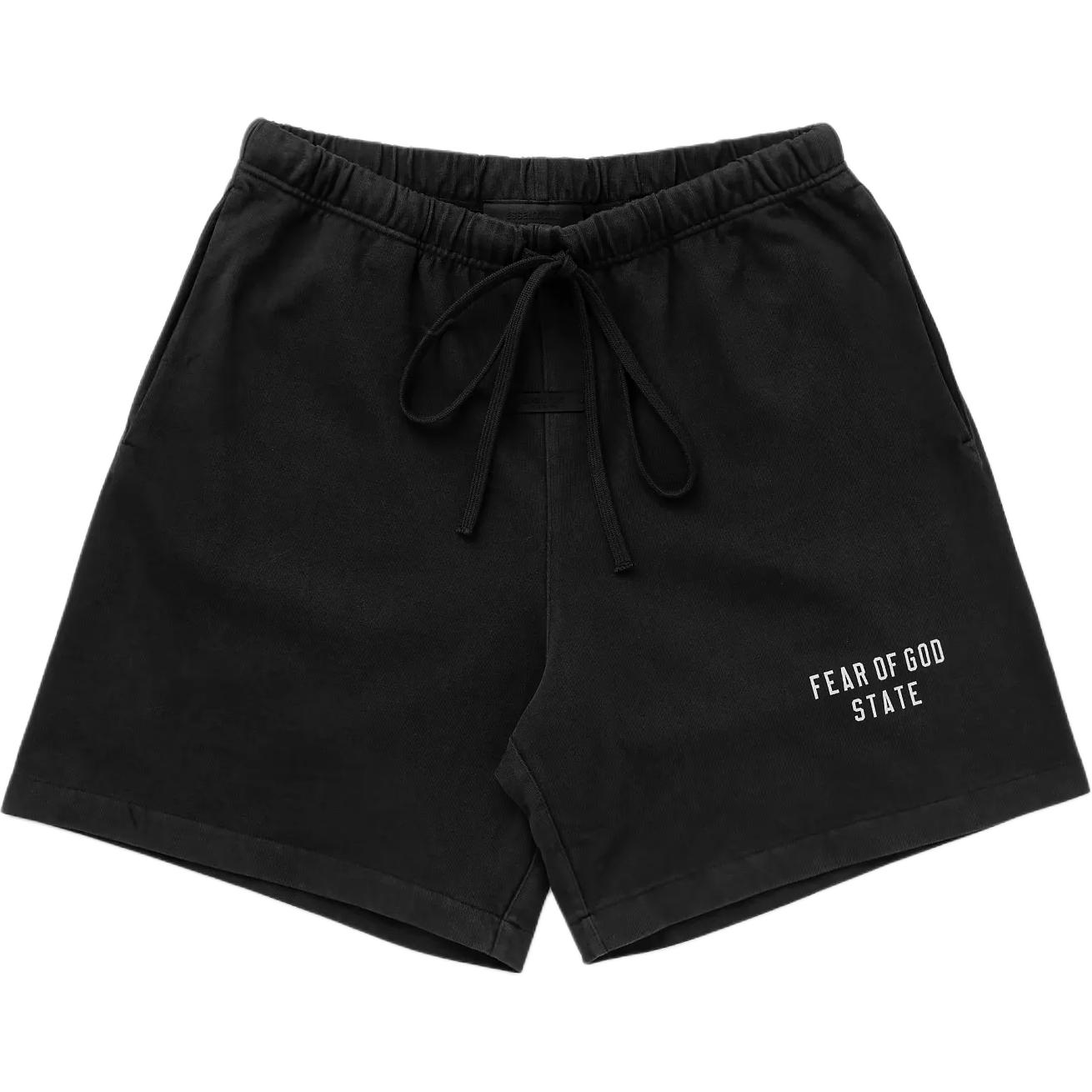 Мужские шорты Fear of God Essentials Heavy Jersey (черные)
