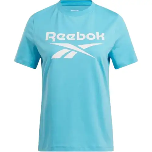 Reebok T Shirts Women's Cyan Crew Neck Moderate Straight Fit