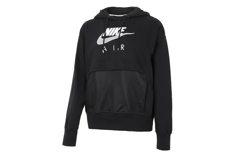 Nike Sweatshirts Women's Black Hooded Moderate Regular