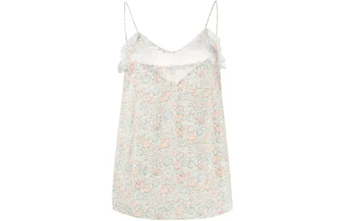 GUCCI Sleeveless Floral Printed Cami White