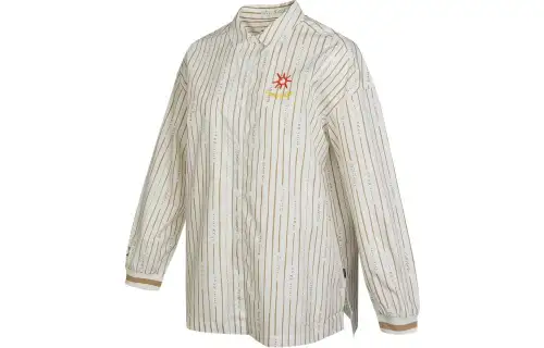 Converse Shirts Women's Beige Lapel Moderate Shirt