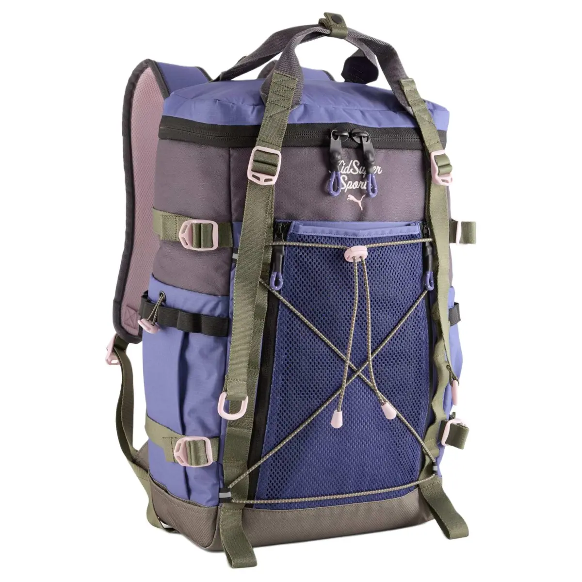 PUMA KIDSUPER STUDIOS Collaboration Polyester Backpack Unisex Dark Charcoal & Multicolor