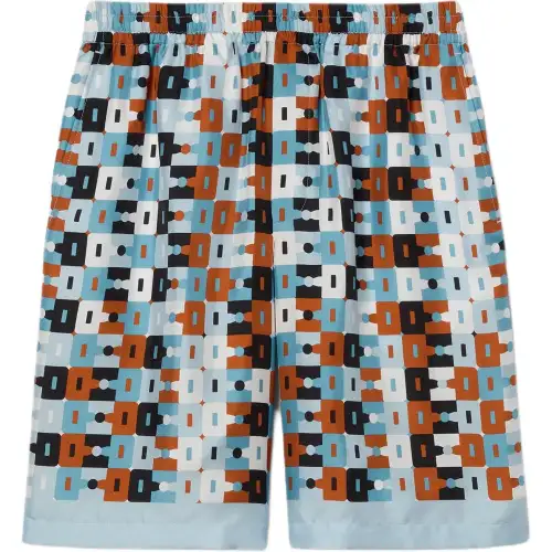GUCCI Printed Silk Twill Shorts