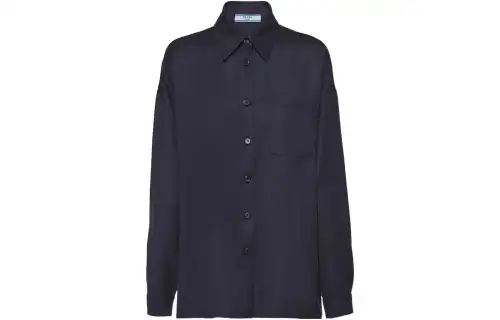 PRADA FW22 Shirt Women's Marine Blue