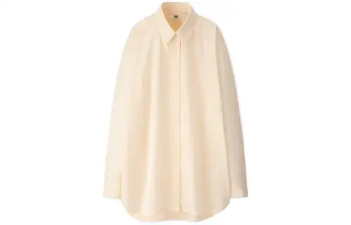 UNIQLO X JIL SANDER Shirts Women's Ivory Lapel Moderate Other