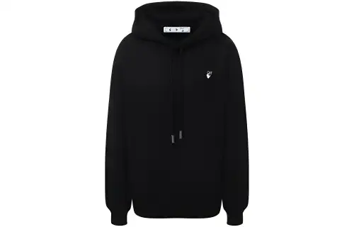OFF WHITE SS21 Sweatshirts Women's Black Hooded Moderate Regular