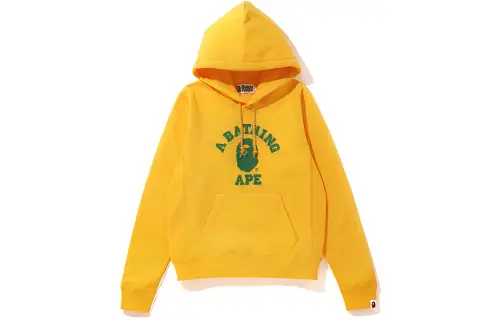 A BATHING APE X JJJJound Relaxed Classic College Pullover Hoodie Navy