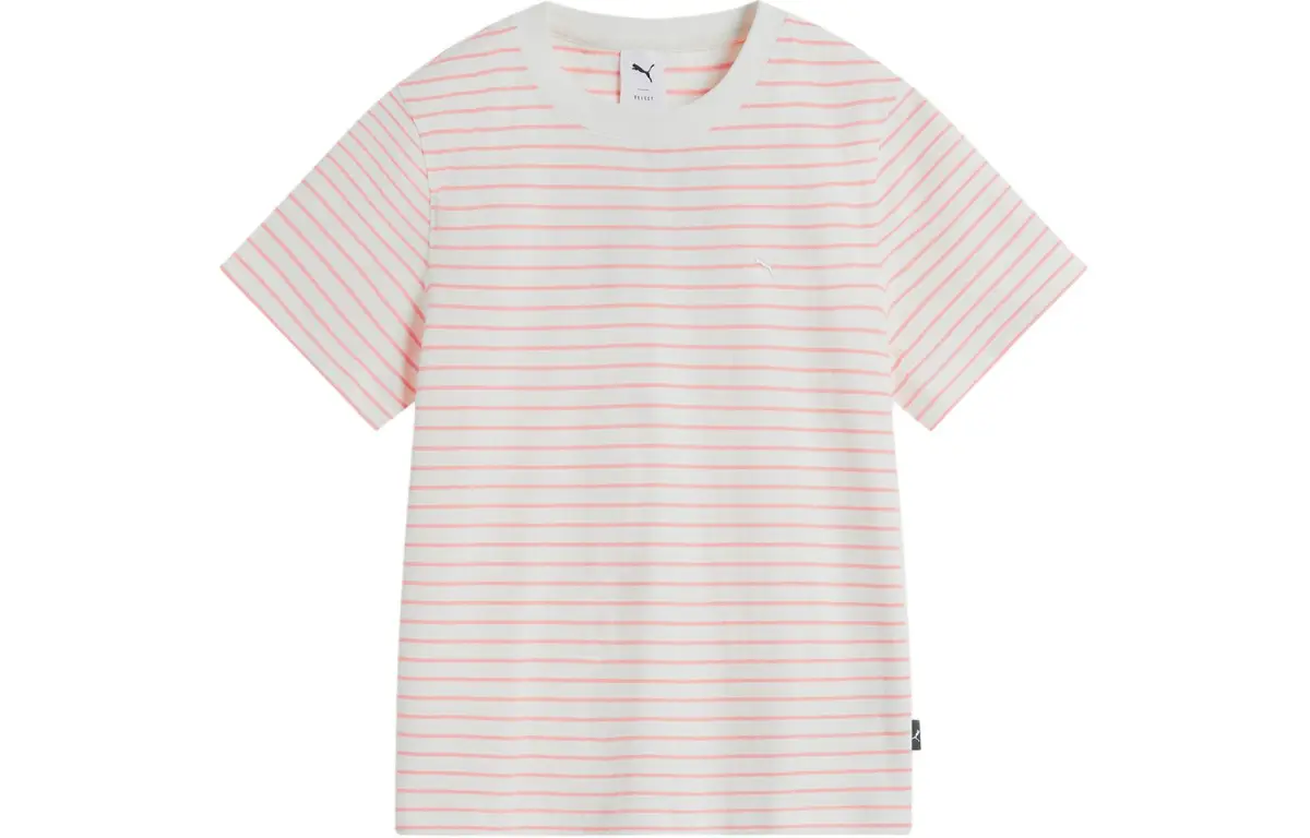 PUMA NAVY PACK T Shirt Women's Peach Pink