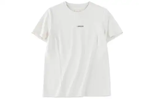 ANTA Champion Series T Shirts Women's City Umber Crew Neck Moderate Straight Fit