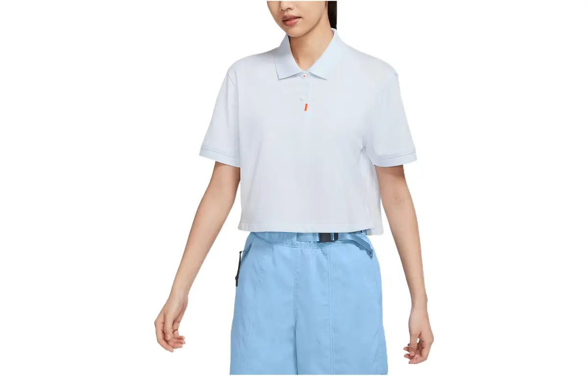 Nike Polo Shirt Women's Gray White