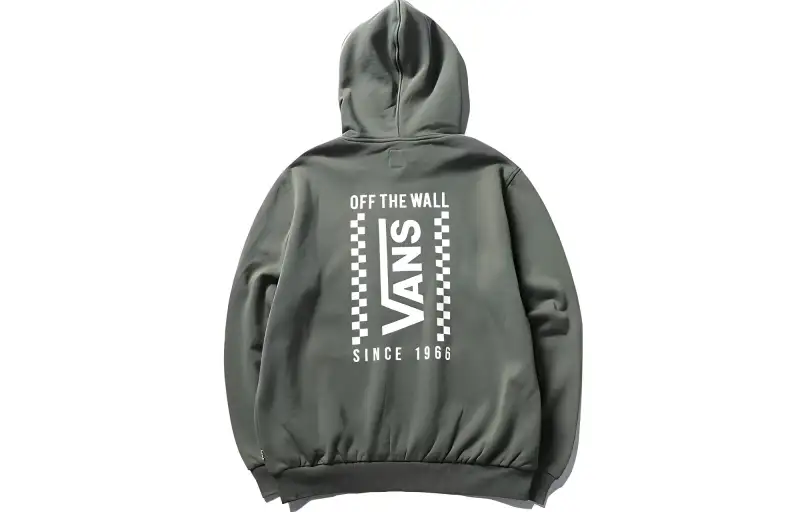 Vans Sweatshirts Women's Army Green Hooded Moderate Regular