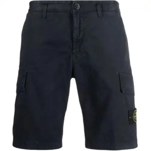 STONE ISLAND Casual Shorts Men's Dark Blue