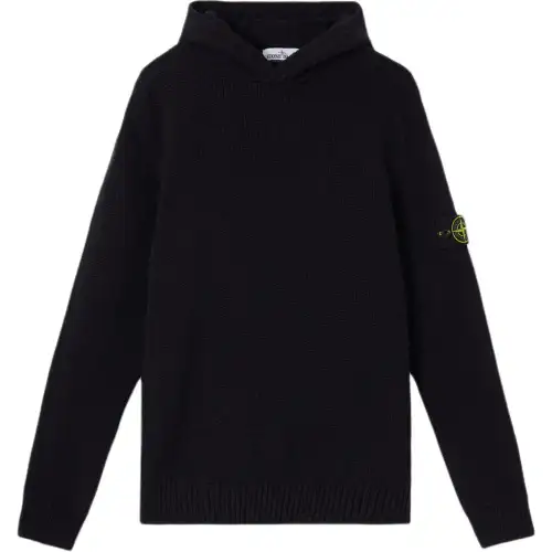 STONE ISLAND Long Sleeved Knitted Hoodie