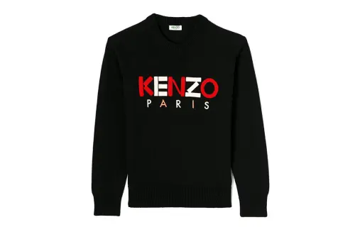 KENZO Sweatshirts Women's Black Crew Neck Moderate Regular