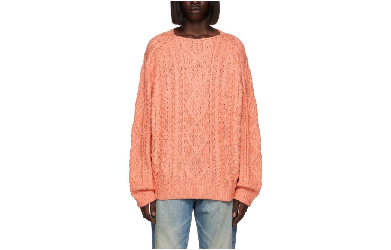 Женский джемпер Fear of God Essentials Knit Sweater (коралловый)