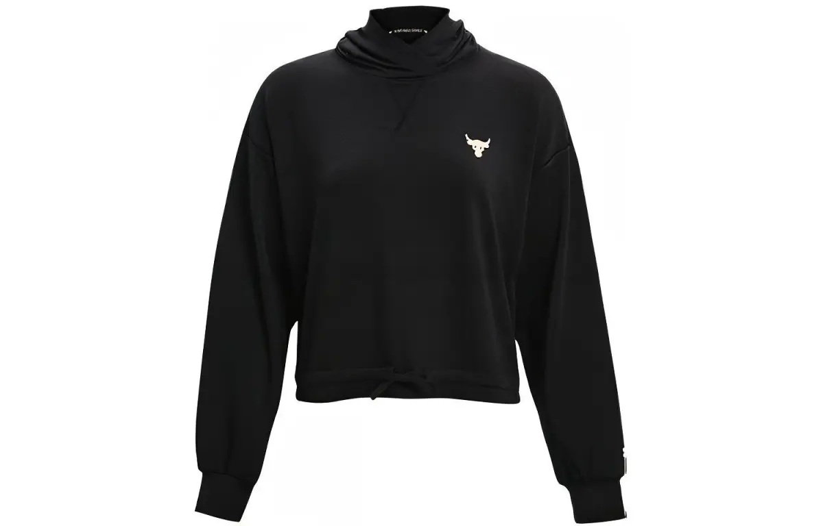 Under Armour Sweatshirts Women's Black Hooded Moderate Straight Fit