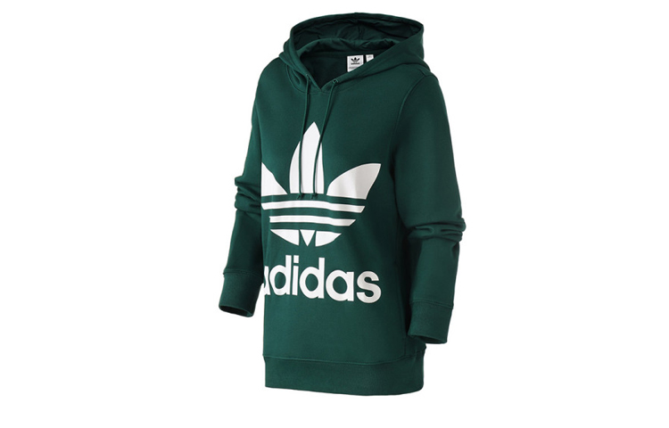 Женское худи adidas (зеленое)