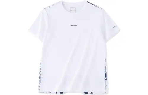 ANTA T Shirts Women's Beach White Crew Neck Moderate Straight Fit
