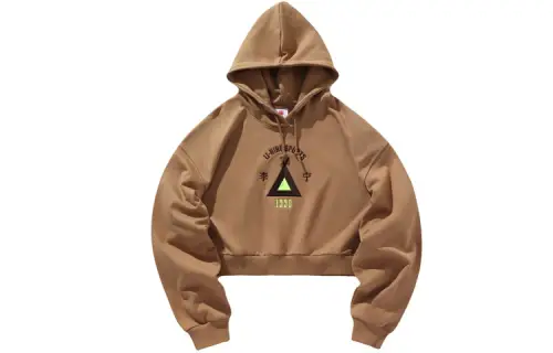 Li Ning Sweatshirts Women's Tiger Eye Brown Hooded Moderate Regular
